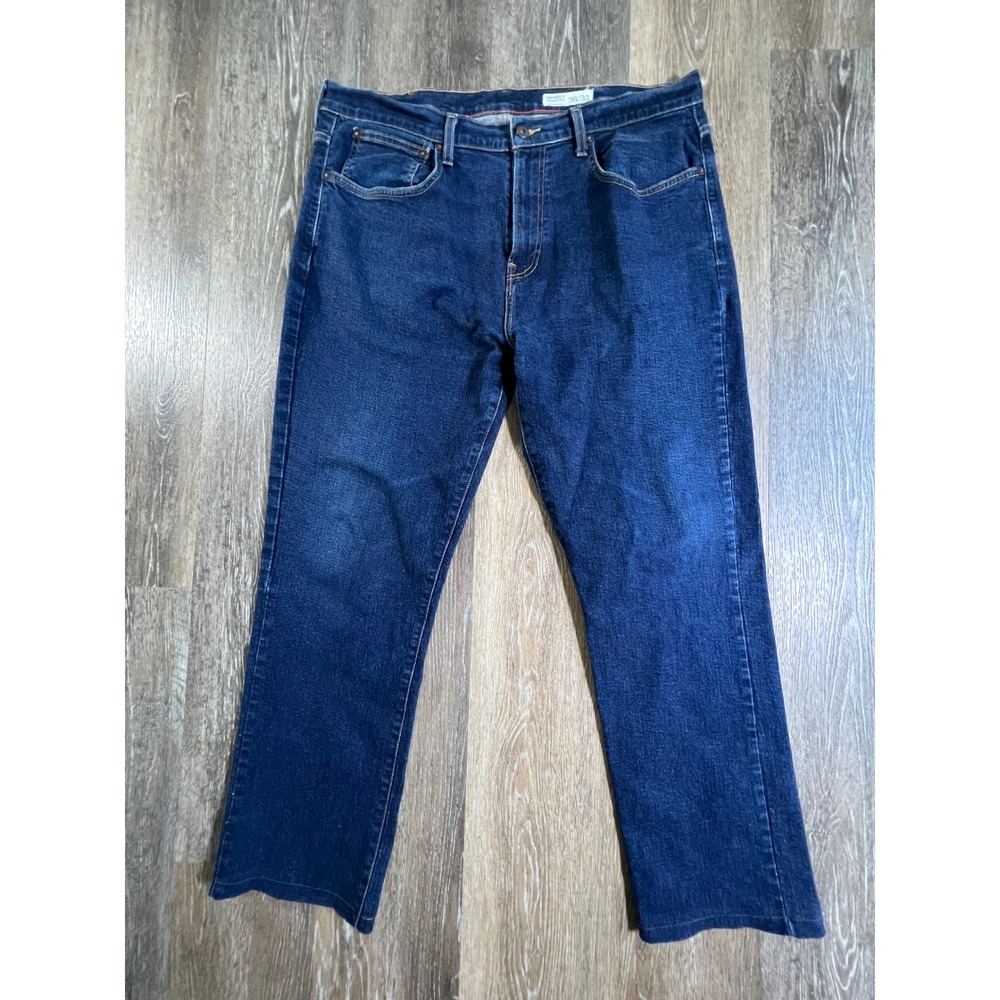 Cremieux Straight Leg Jeans Mens 38x32 Dark Wash Premium Denim Blue 4699